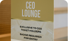 CEO Lounge Sponsorship